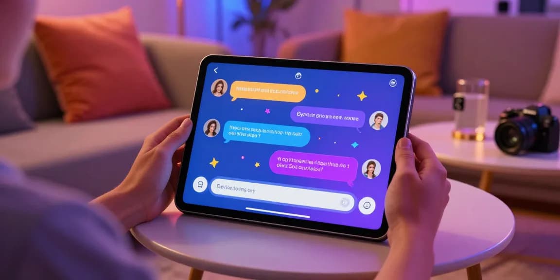 Engaging NSFW AI chat experience with interactive characters in a cozy lounge setting