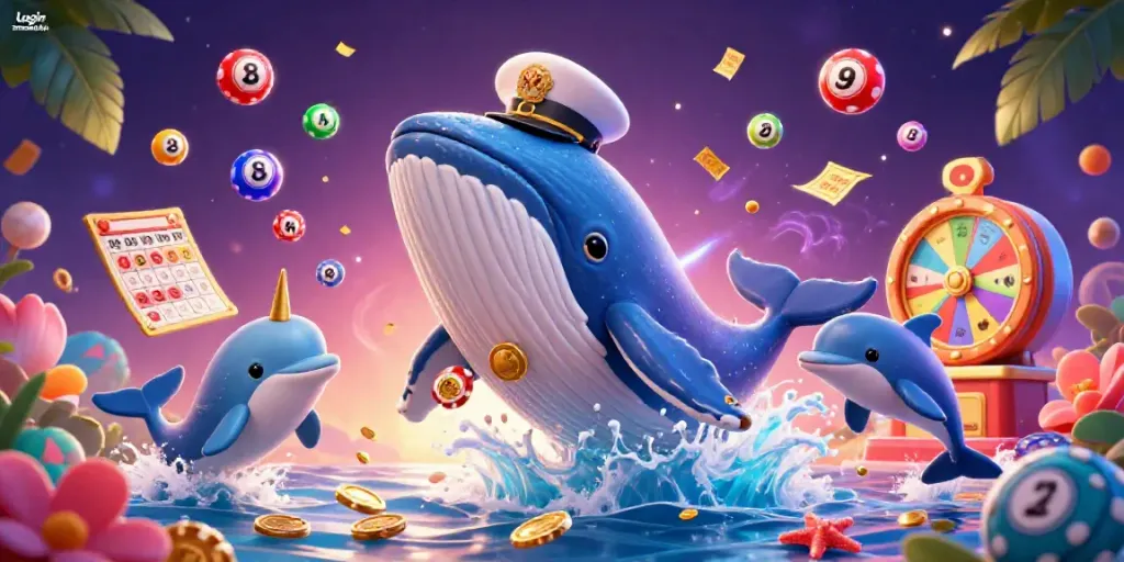 Engage with the exciting world of Login sumseltoto, featuring colorful characters and dynamic lottery elements.