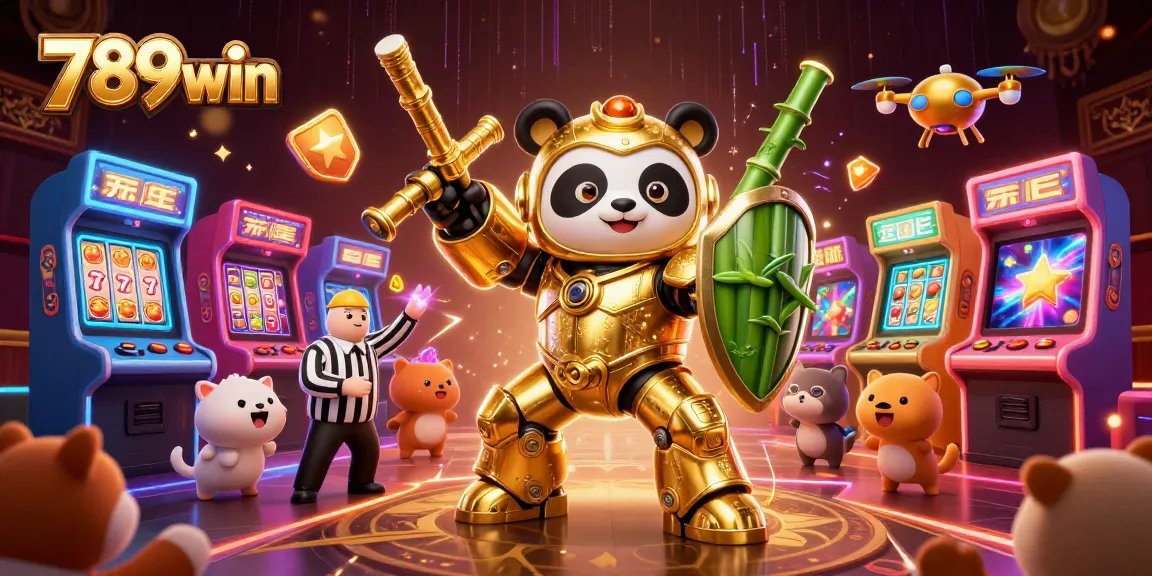 Experience the thrill of winning at 789win with this vibrant illustration filled with casino excitement.