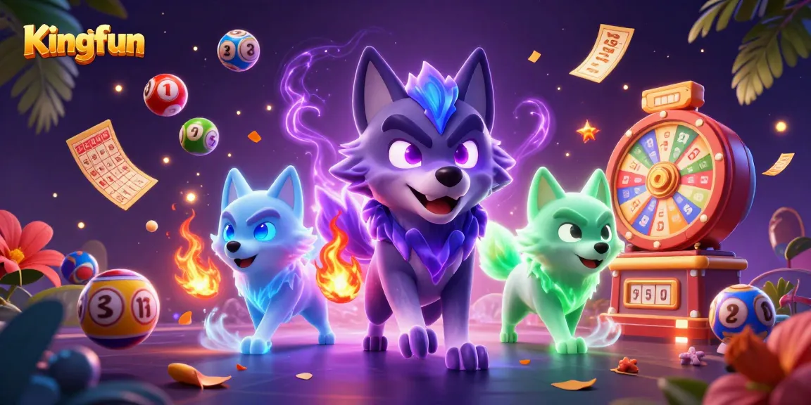 Engage in thrilling gameplay at Kingfun with vibrant lottery elements, exciting prizes, and dynamic characters.