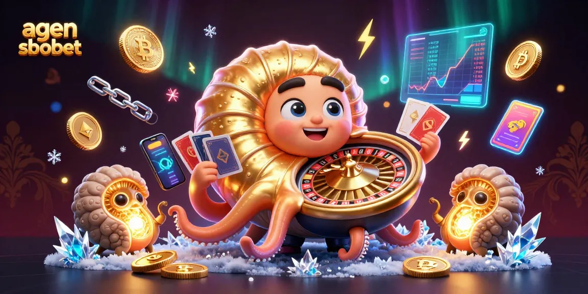 Experience thrilling betting with agen sbobet on a vibrant, energetic casino illustration.