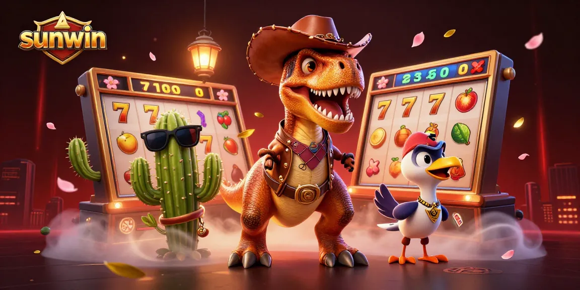 Spin the reels of sunwin's thrilling slots while enjoying vibrant animated characters.