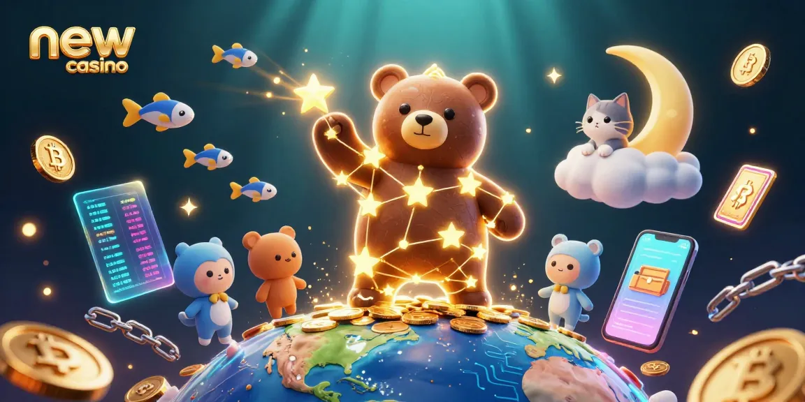 Engage with the new online casino experience featuring vibrant characters and crypto elements.